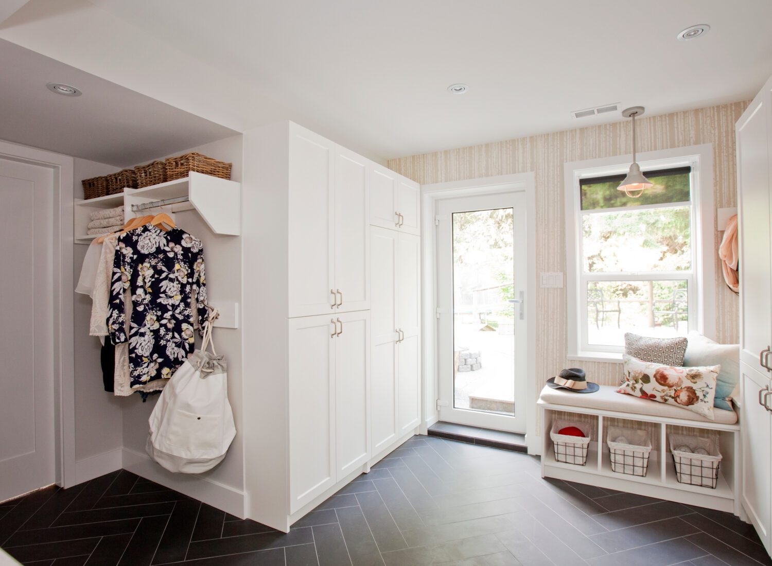 Mudroom custom closets