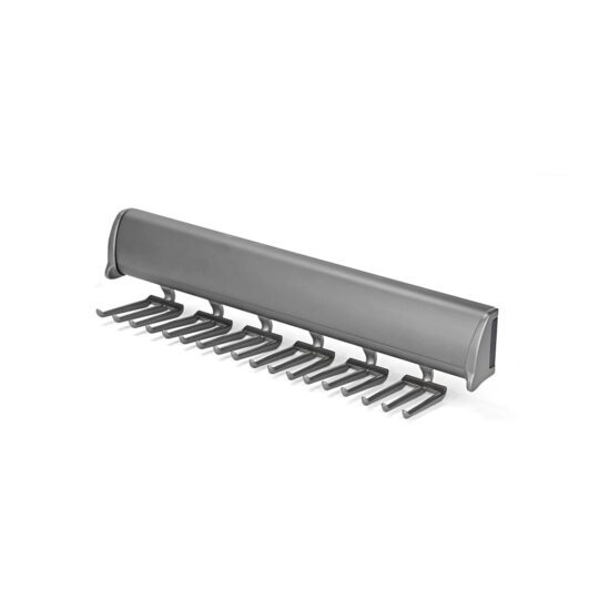 Elite Tie Rack in Slate Grey