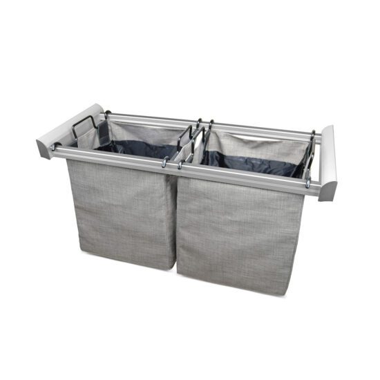 Engage Laundry Hamper in Matte Aluminum