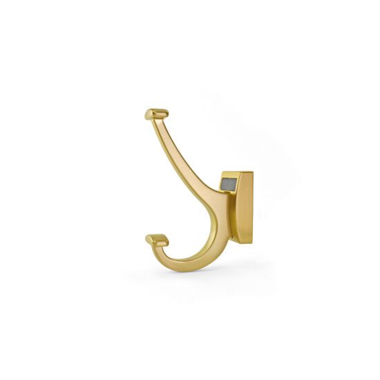 Elite Compact Coat Hook in Matte Gold