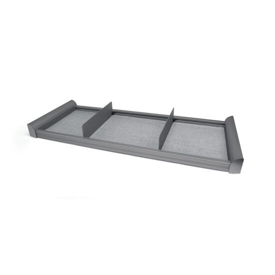 Engage Divided Shelf in Slate Grey