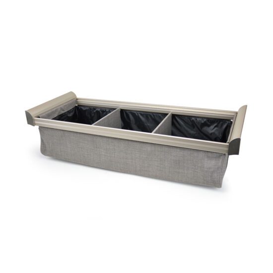 Engage Divided Deep Drawer in Matte Nickel