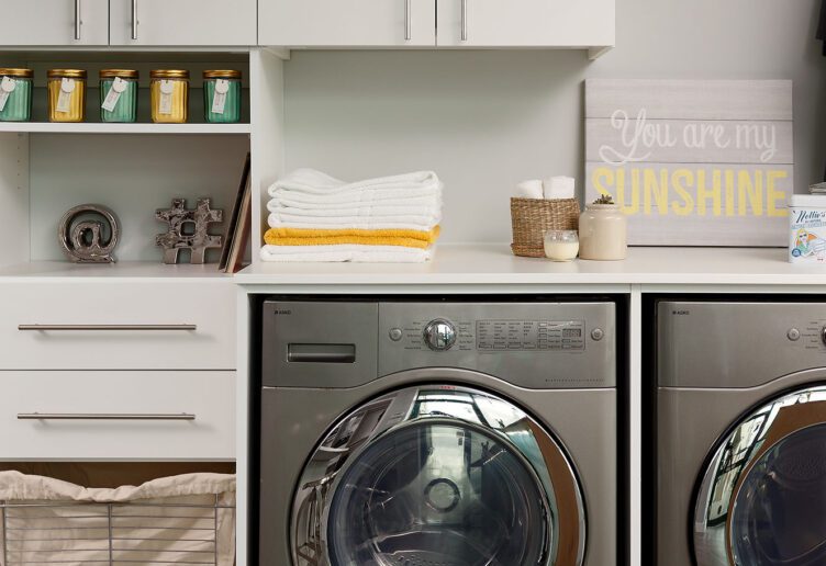 laundry room custom storage solutions