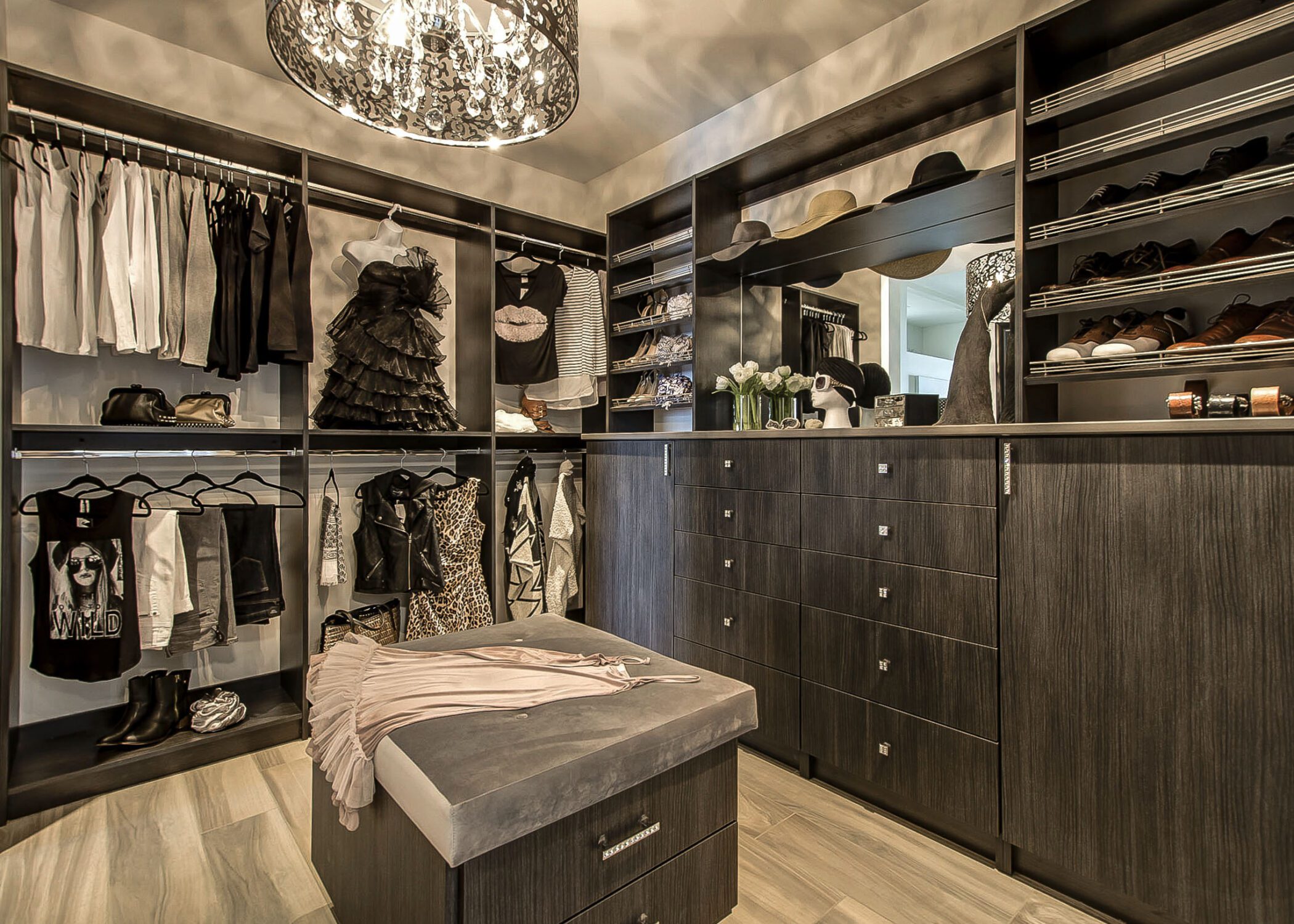 fancy walk-in closets