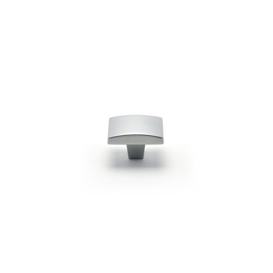 Elite Square Knob in Matte Aluminum