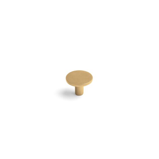 Elite Round Knob in Matte Gold